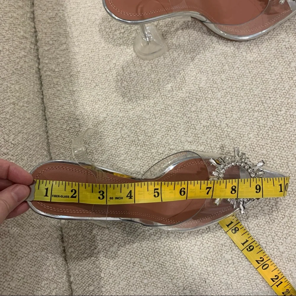 AMINA MUADDI Authentic Begum PVC Slingback Pumps in Transparent - Picture 15 of 16